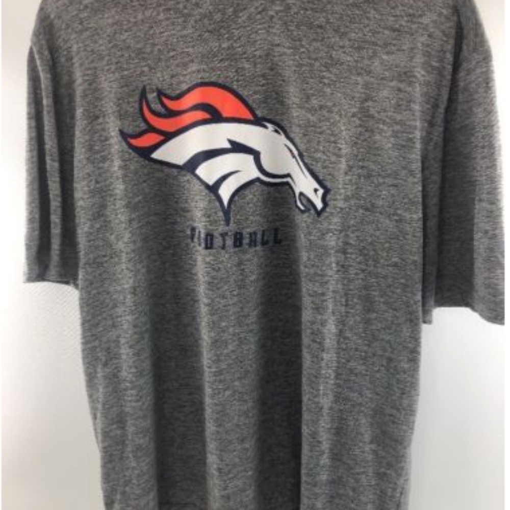 Gray Denver Broncos Football TX3 Cool logo graphic